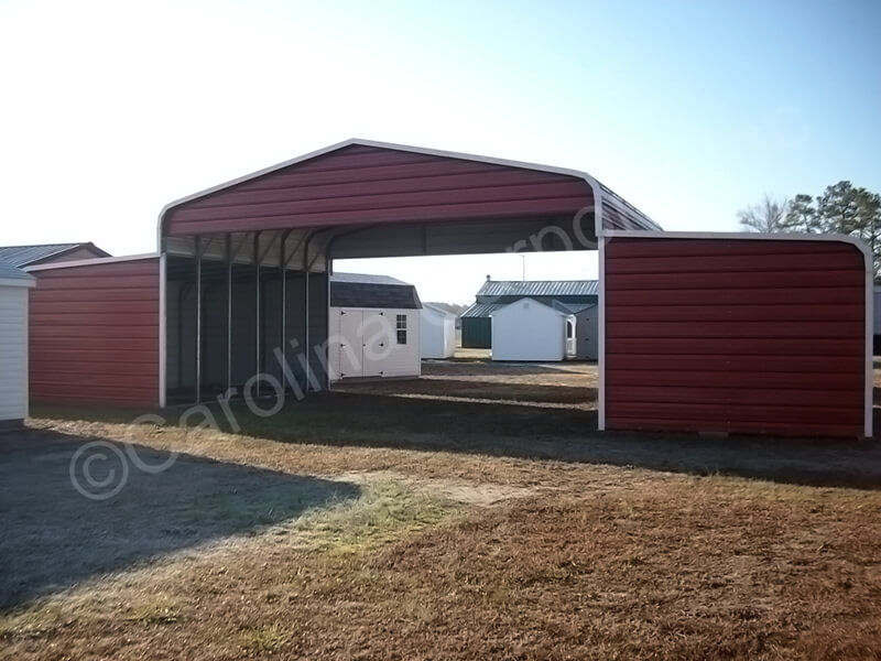 Horse Barn with Horizontal Gables and Ends-307