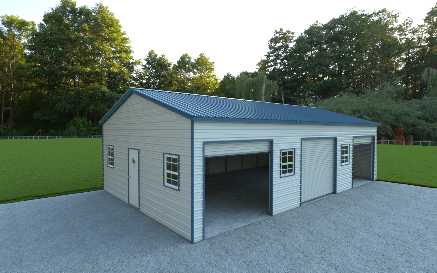 Metal Garages Direct  Commercial Steel Garage Kits